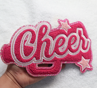 Patchs brodés en chenille personnalisés avec paillettes pour les fans de cheerleading, à coller au fer à repasser sur les vêtements, en gros