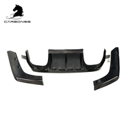 Diffuseur de pare-chocs arrière en fibre de carbone style V avec séparateur pour BMW F80 F82 F83 F8X M3 M4
