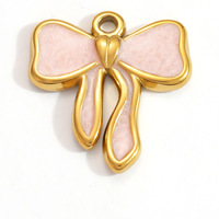 SUMMLY Breloques en émail de formes variées, plaqué or 18 carats, en acier inoxydable, pour la création de bijoux faits main par des designers – Vente en gros