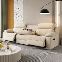 Canapé en tissu moderne de luxe en forme de L, chaise longue, 3 places, inclinable, ensemble combiné, mobilier modulaire pour salon