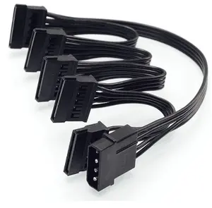 Missomo — câble d'alimentation lego IDE 1 à 5, 15Pin, SATA, cordon de séparation, pour disque dur, bricolage, 4 à 15 broches