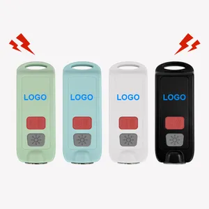 Emergency Women Defense Emergency Saftey Self Anti Wolf Attack Safety Panic Alarm Keychain Tool With LED