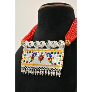 Collar de Plata 925 Estilo Étnico Tevati Vintage con Cristales y Patrón de Flores, Cadena con Cuentas, Joyería para Mujer, Regalo de Boda - Product Image 2