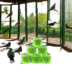 Pigeon <span class=keywords><strong>Foot</strong></span> Ring 2025 Glass Eco-friendly Round Carrier Anillo de identificación FCI <span class=keywords><strong>Association</strong></span> Foreign Outdoor Stocked - Product Image 1