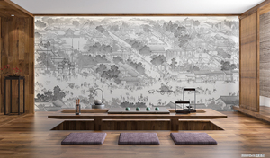 ภาพที่มีชื่อเสียงของ<span class=keywords><strong>ฉาก</strong></span>ริเวอร์ไซด์ที่ Qingming เทศกาลระดับไฮเอนด์ที่กำหนดเองวอลล์เปเปอร์ผนังภาพจิตรกรรมฝาผนัง - Product Image 6