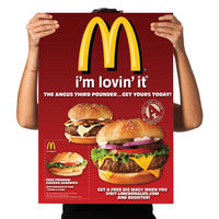Venta al por mayor personalizado laminación en frío impermeable papel mate pared publicidad foto película música negocios A0 A1 A2 A3 impresión de carteles