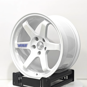 ล้อฟอร์จ LZT-570 สีขาวเงา <span class=keywords><strong>TE37</strong></span> ขนาด 18/19/20 นิ้ว ขอบลึก สไตล์ JDM สำหรับ Honda/Toyota/BMW - Product Image 5