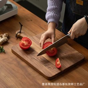 Planche à découper en bois Yifan, rectangulaire, durable, pour servir steak, pain, fromage - Product Image 2
