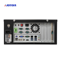 Boîtier PC industriel mural pour ordinateur de contrôle, 2 ports LAN, 8 ports USB, 6 ports COM, 4 emplacements d'extension pleine hauteur, IPC 6034A