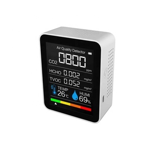 Monitor de <span class=keywords><strong>aire</strong></span> portátil cinco en uno, Detector de dióxido de carbono CO2, Monitor de temperatura y humedad de <span class=keywords><strong>calidad</strong></span> del <span class=keywords><strong>aire</strong></span>, almacén de invernadero - Product Image 2