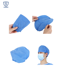 Capuchon chirurgical PPE Chapeau de protection jetable PP Tissu non tissé pour médecin hospitalier avec couvre-chef élastique - Product Image 3