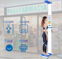 Imprimante de pesage ultrasonique DHM-16, mesure de la taille, IMC, machine de pesage avec échelle de hauteur