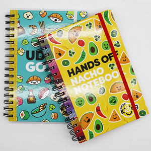 Chất lượng cao xoắn ốc máy tính xách tay với biểu tượng tùy chỉnh A5 Kích thước giấy bìa cho sinh viên Lưu ý chụp khuyến mãi bán buôn cho các trường học - Product Image 6