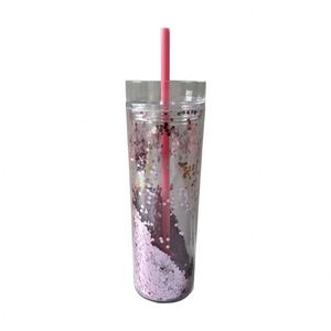 Vaso de Plástico de Doble Capa con Brillo, Cambia de Color, Regalo de Cumpleaños/Días Festivos, Vaso Publicitario, Opciones Multicolor, Diseño Portátil - Product Image 5