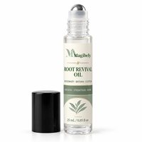 Huile Capillaire Bio Magibely Root Revival pour la Croissance des Cheveux et le Soin du Cuir Chevelu, Roll-On Naturel au Romarin et au Ricin, Marque Privée Disponible