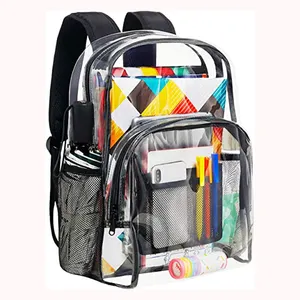 حقيبة مدرسية شفافة مخصصة-حقيبة ظهر للأطفال مقاومة للماء من المصنع