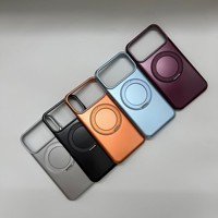 Coque de téléphone magnétique 360° mate avec anneau support pour iPhone 18 Air 15 14 13 12 11 16 Plus 17 Pro Max – Housse de protection avec support