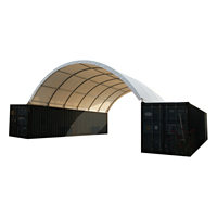 Abri en PVC robuste pour stockage extérieur, dôme imperméable, conteneur industriel, abri pour conteneur maritime