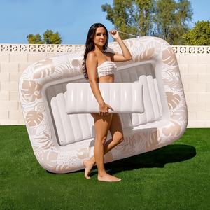 Matelas flottant gonflable en PVC pour piscine, modèle FX2025-8, pour <span class=keywords><strong>bain</strong></span> <span class=keywords><strong>de</strong></span> <span class=keywords><strong>soleil</strong></span>, très vendu, noir, pour adultes - Product Image 4