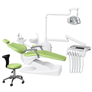 Высококачественная функция предотвращения столкновений, портативный стоматологический блок, подушка из искусственной кожи, роскошное стоматологическое кресло