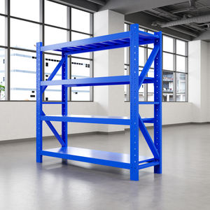 رفوف معدنية شديدة التحمل 4 طبقات قابلة للتعديل بدون مسامير، رفوف تخزين فولاذية للمستودعات والجراجات - Product Image 4