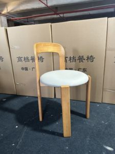 Silla de <span class=keywords><strong>Comedor</strong></span> de Madera Maciza con Respaldo Grueso, Diseño Moderno, Panel de Madera Contrachapada Colorida para <span class=keywords><strong>Muebles</strong></span> de Hogar, para Uso en Apartamentos - Product Image 4