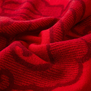 Écharpe longue rayée rouge 100 % <span class=keywords><strong>laine</strong></span>, douce et chaude, tricotée, vintage, isolante thermiquement pour l'hiver, <span class=keywords><strong>cache</strong></span>-<span class=keywords><strong>cou</strong></span> pour hommes, personnes âgées et parents - Product Image 6