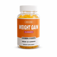 Gummies pour la Prise de Poids, Gain Musculaire, Amélioration des Fesses, Stimulant d'Appétit, Compléments Alimentaires à Base de Plantes pour Adultes, Vitamines du Complexe B, Poudre Protéinée