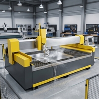 Machine de découpe à jet d'eau CNC 5 axes, découpeuse à jet d'eau haute précision, équipement de découpe de tôles métalliques