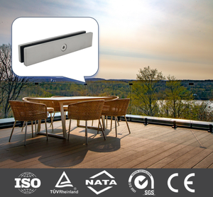 Стеклянные перила зажим современные закаленные стеклянные перила 180 градусов нержавеющая сталь стекло зажим - Product Image 2