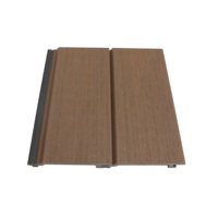 Panel de Pared Exterior Impermeable WPC, Tablero de Revestimiento con Superficies Texturizadas con Decoración de Madera, 156*21 mm