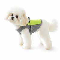 Harnais pour chien en maille souple avec laisse, ensemble anti-traction réglable pour chiens de petite et moyenne taille, chiots