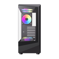 Boîtier PC Gamer GAMEMAX VISTA COC BK Infinity Mid Tower avec ventilateurs ARGB à refroidissement COC breveté, format ATX, en stock