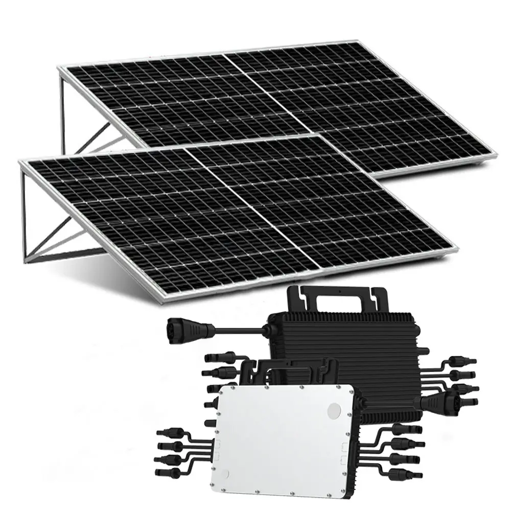 Plug and Play 600W 800W système complet d'optimisation photovoltaïque hors réseau micro onduleur pour panneau solaire de balcon domestique