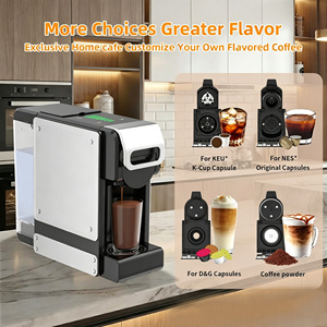Machine à café expresso monodose pour capsules K-Cup Nes Original DG et café moulu, réservoir de 34 oz, 7 réglages de débit d'eau, usage hôtelier - Product Image 3