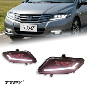 TYPY pour Honda City 2008-2014, ensembles de phares, conversion de lentilles laser, feux de jour LED et clignotants séquentiels - Product Image 1