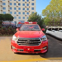 Camion de Pompiers et de Sauvetage ISUZU Pickup pour le Secours Forestier, Efficace et à Traction Intégrale (4 Roues Motrices)