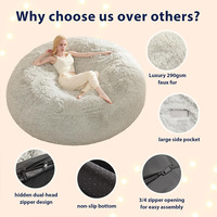 Sofá Cama Tipo Puff de Espuma de Alta Densidad, Compresible, de Una Plaza, Estilo Moderno y Simple, Sin Estructura