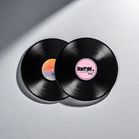 Vente en gros personnalisé CMJN imprimé 12 "noir LP disque en appuyant sur musique disques vinyles