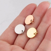 Pendentif nom alphabet de forme ronde, breloques lettre pendentif tuile Scrabble en or rose