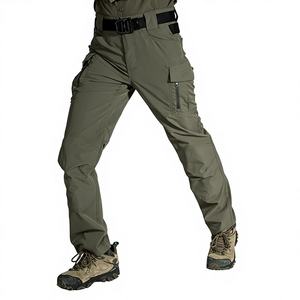 Pantalones Tácticos Estilo Pana Cruzada para Hombre - Pantalones Cargo Holgados Ripstop para Entrenamiento Deportivo Urbano al Aire Libre - Product Image 1