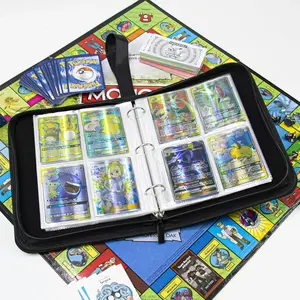 4 Pocket Binder With Zipper For Trading Card Games Yugioh MTG And Other TCG Sports Card Binder Light Green