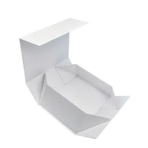 19 yıl fabrika ücretsiz örnek özel katlanabilir beyaz karton manyetik kağıt ambalaj kutusu