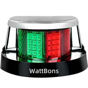 Luz de Navegación Marina LED Roja y Verde de 12V para Pontón, <span class=keywords><strong>Velero</strong></span>, Barco de Pesca, Luz Lateral de Proa y Estribor, Lámpara de Señalización Impermeable - Product Image 1