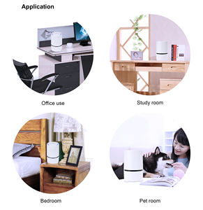 Purificateur d'air compact alimenté par USB avec filtre HEPA haute efficacité, filtre à charbon actif, <span class=keywords><strong>ioniseur</strong></span> et tampon à huiles essentielles - Product Image 3