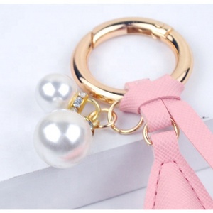 Custom Colorful Genuine Car PU Leather Braided Rope Keychain / <b>Key</b> <b>Ring</b> Strap - Product Image 5