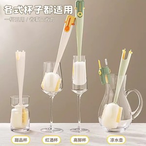 Multi Functional 5 In 1 Cup <b>Brush</b> With Replaceable Head For Bottle And Thermos Cleaning - Product Image 4