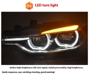2012-2018 for 3 Series F30 LED Headlight Assembly D1S <b>12V</b> <b>Plug</b>&Play New Condition Full Upgrade Plastic No AFS Halon F30 LED F30 - Product Image 6