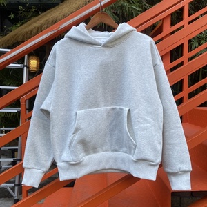 Hip Hop 500G Sweat-shirt ample à capuche en molleton décontracté uni épais confortable élégant <span class=keywords><strong>Street</strong></span> <span class=keywords><strong>Wear</strong></span> Impression personnalisée Sweat-shirts pour hommes - Product Image 1