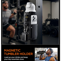 Life Magnetic Gymtas voor Heren, Tumbler Draagtas voor 20oz & 40oz Waterflessen met Trekkoord Telefoonvak D-Ring Riempje